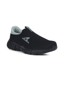 Power - Womens Black Lightweight Slip-On Running Shoes