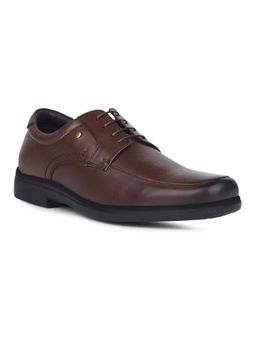 Hush Puppies - Mens Brown Formal Square Toe Derbies