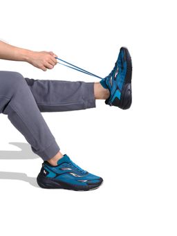 Neeman's - Mens Navy Blue Begin Walk Flames Sneakers