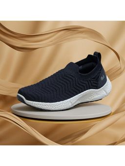 Neeman's - Mens Black Flex Weave Slip On Sneakers