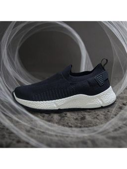 Neeman's - Mens Black Knit Ease Slip On Sneakers