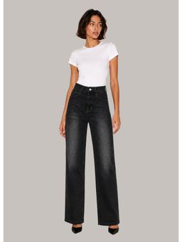 Twenty Dresses by Nykaa Fashion - Womens Washed High Waist Mid Night Fade Jeans