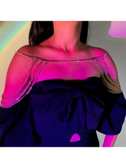 ISHKAARA - White Divine Crystal Shoulder Chain