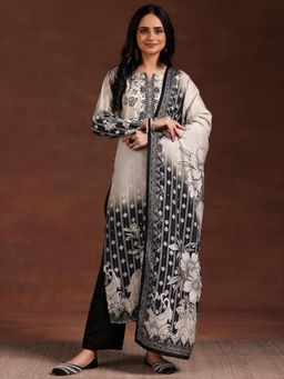 Libas - White Silk Blend Printed Kurta Sets for Women