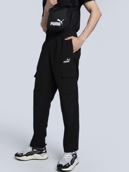 Puma - ESS Woven Cargo Mens Black Trackpants
