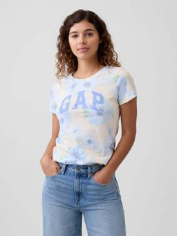 GAP - Women's Floral Print Slim Fit Round Neck T-Shirt