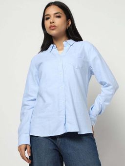 GAP - Women's Relaxed Fit Full Sleeve Shirt