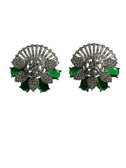 XAGO - Le Lavanya Green Studs Earring