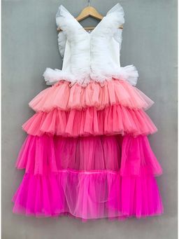 LABEL NEETI - Girls Pink Net Gown