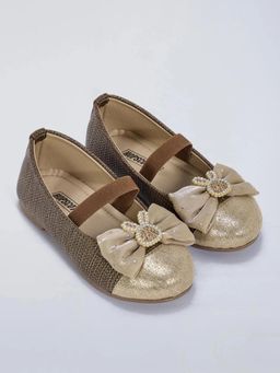 Hopscotch - Bronze Girls Casual Ballerina