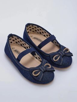 Hopscotch - Blue Girls Casual Ballerina