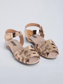 Hopscotch - Rose Gold Girls Casual Sandals