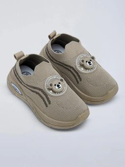 Hopscotch - Beige Boys Casual Sneakers