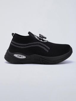 Hopscotch - Black Boys Casual Sneakers