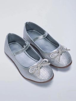 Hopscotch - Silver Girls Party Ballerina