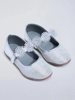 Hopscotch - Silver Girls Party Ballerina