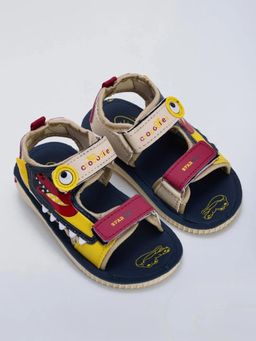 Hopscotch - Beige Boys Party Sandals