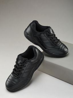 Campus - Black Boys Casual School Shoes