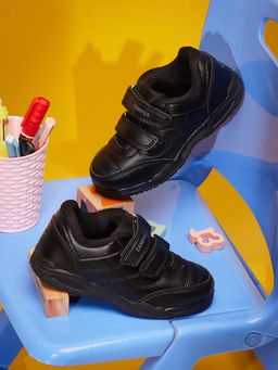 Campus - Black Boys Casual School Shoes