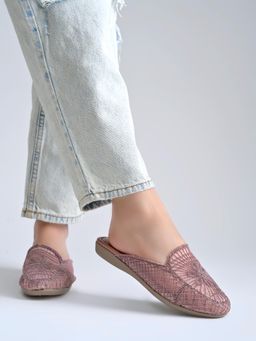 Shoetopia - Peach Girls Casual Mules