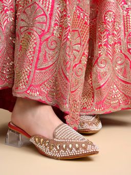 Shoetopia - Red Girls Casual Heels