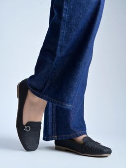 Shoetopia - Black Girls Casual Loafers