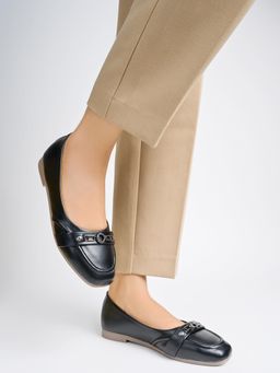 Shoetopia - Black Girls Casual Ballerina