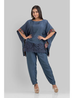 KAFTANIZE - Bluebell Cutwork Embroidered Co-Ord (Set of 2)