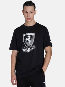 Puma - Ferrari Race Big Shield Mens Black T-shirt