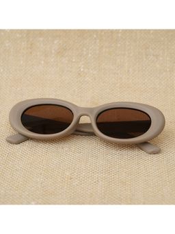 DukieKooky - Kids Brown Oval Sunglasses (DKSG531) (M)