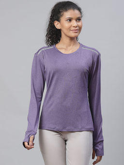 CHKOKKO - Women Full Sleeve T-shirt - Purple