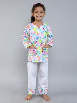 Little Clothings - Shirt With Full Sleeve Paired With A Solid Pajama (Set of 2)