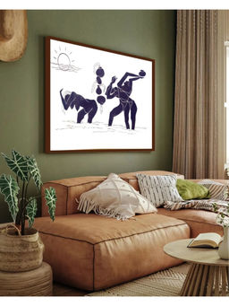 The Art House - Abstract Painting Multicolor (40X30 Inches)