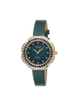 Strand by Obaku - Cosmos Mop Dial With Flower Design Crystal Top-Ring Womens Watch - S735LXVEVE-CSE