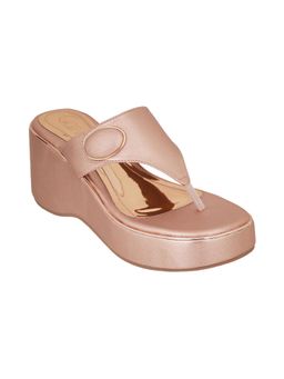 Catwalk - Women Rose Gold Wedges Heels