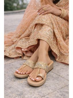 SCENTRA - Womens Sandals for Party - Gold