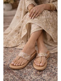 SCENTRA - Womens Sandals for Party - Rose Gold