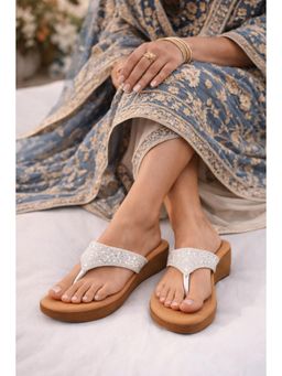 SCENTRA - Womens Sandal Heels for Party - White