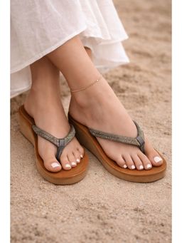 SCENTRA - Womens Sandal Heels for Party - Grey