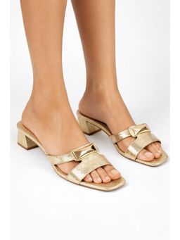 SCENTRA - Womens Sandal Heels for Party - Gold