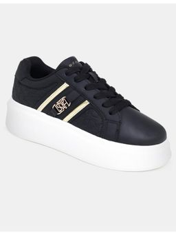 U.S. POLO ASSN. - Women Elowen Monogram Round Toe Sneakers with Gold Hardware