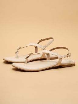 ERIDANI - Women Rosella Offwhite Thong Sandal