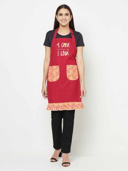 BLANC9 - Crimson Bloom Apron