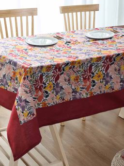 BLANC9 - Sugam Vatika 6-8 Seater Cotton Tablecloth