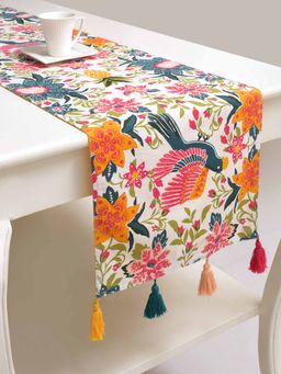 BLANC9 - Jashan 100% Cotton Multicoloured 4-6 Seater Table Runner