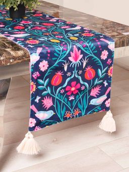 BLANC9 - Dream Garden Polyester Cotton Printed 4-6 Seater Table Runner