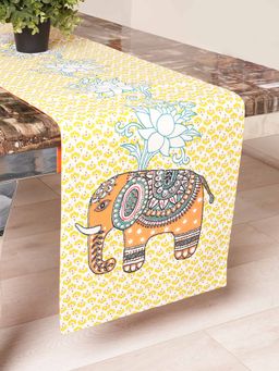 BLANC9 - Vinayaka Cotton Printed 4-6 Seater Table Runner