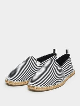 Styli - Striped Canvas Espadrille Casual Shoes