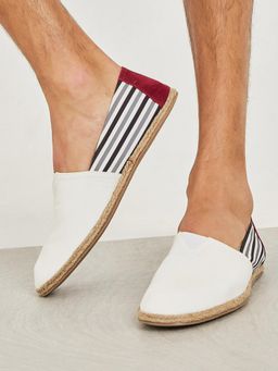Styli - Contrast Side Strip Canvas Espadrille