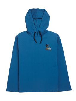 My Milestones - Blue Boys Regular Fit Full Sleeve Hooded Sweatshirt